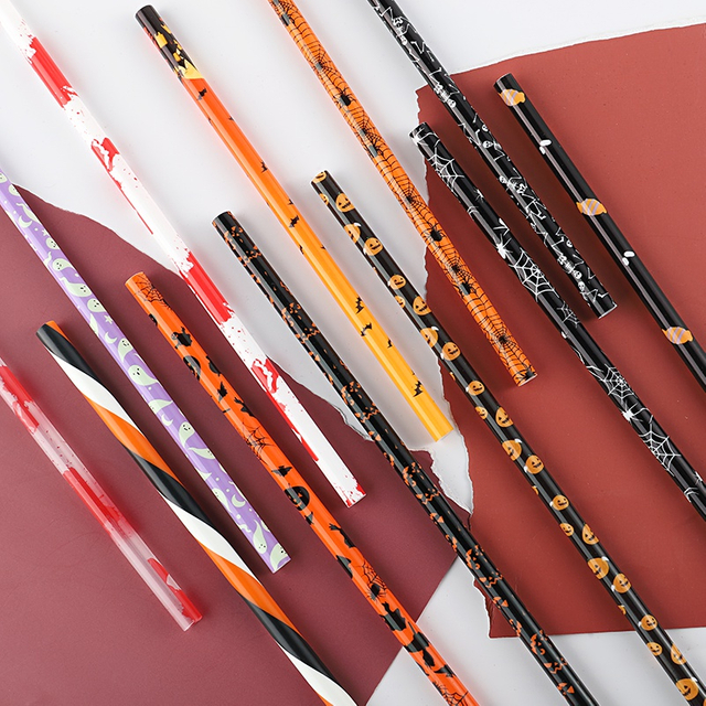 Halloween Printed Straw